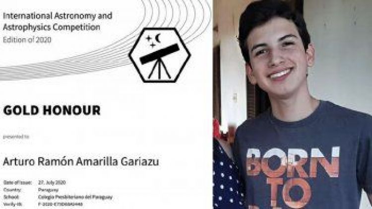 Joven logra oro en certamen internacional de Astronoma