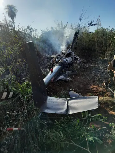 Dos muertos tras caída de helicóptero en Yby Yaú