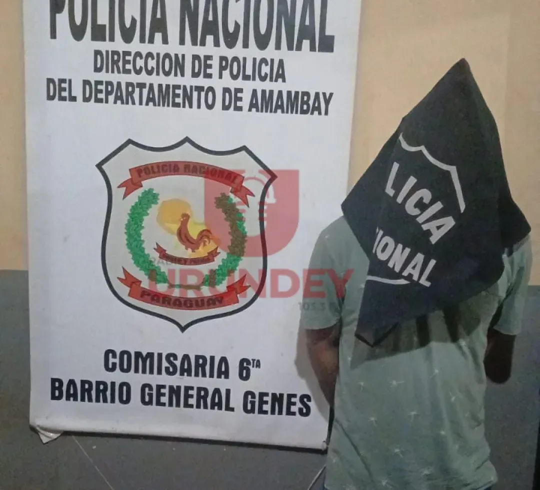 Contador fue detenido en el Hospital Regional de PJC por golpear a su pareja con jarra de lata