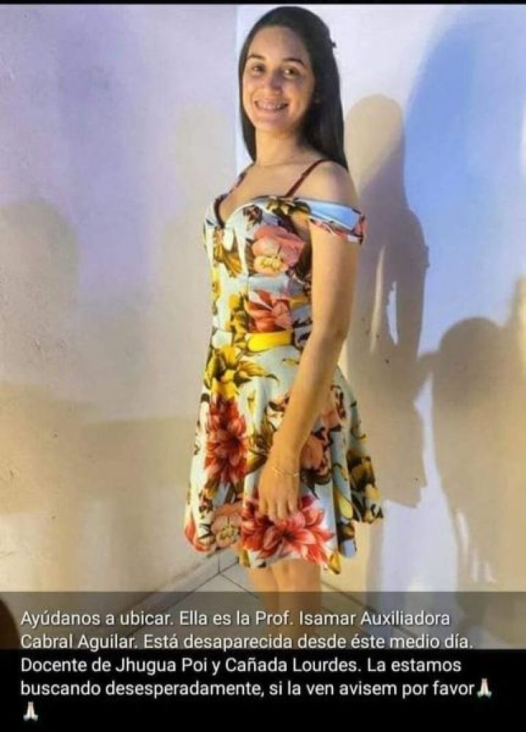 Buscan a docente desaparecida