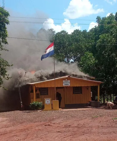 Reportan incendio de un Puesto Policial de Amambay