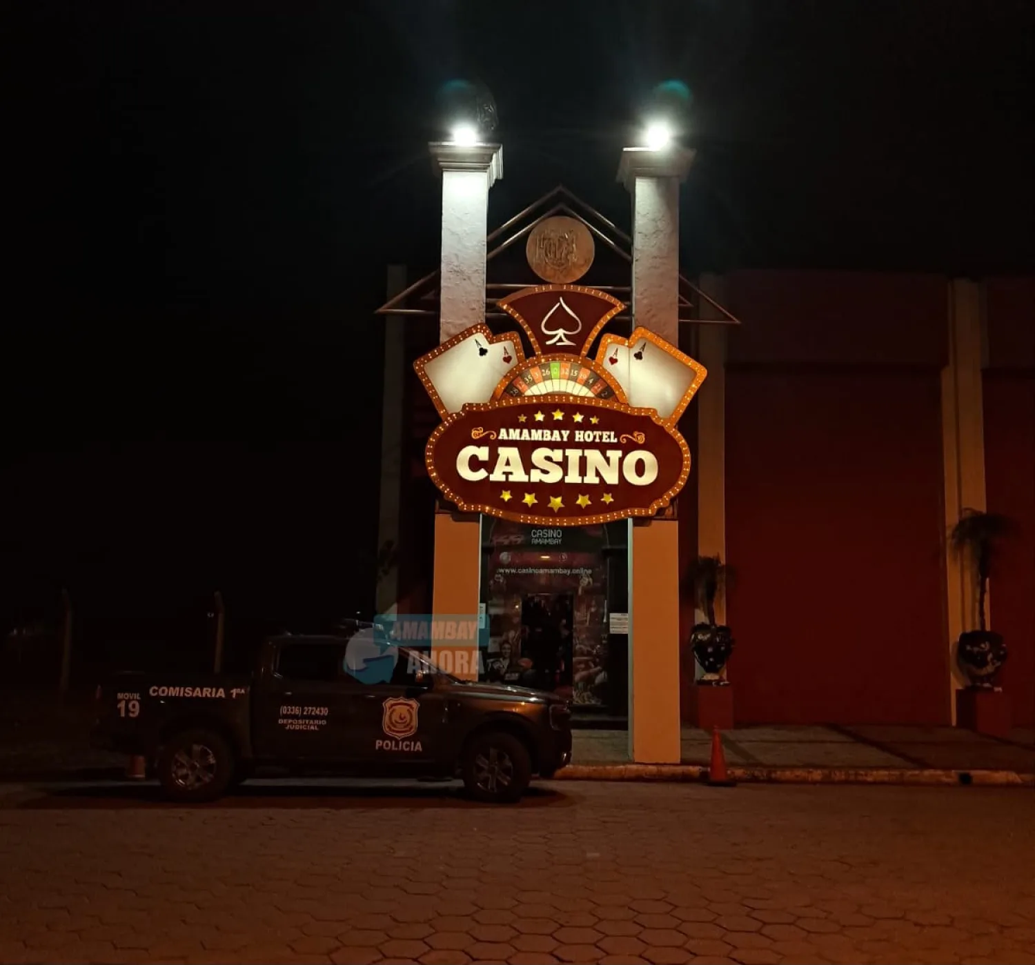 Desconocidos balean el acceso de un casino en Pedro Juan Caballero
