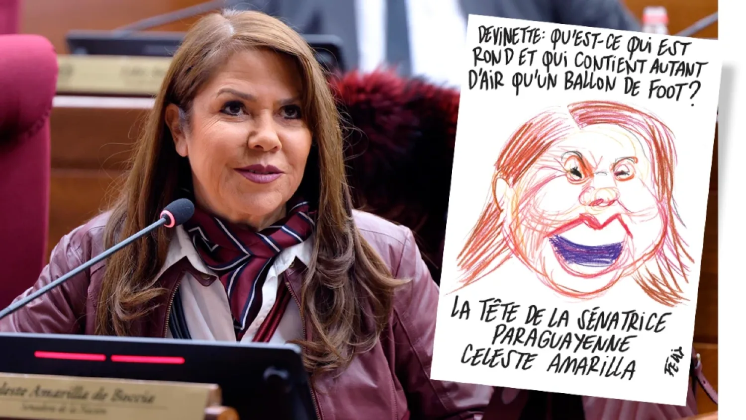 Revista francesa Charlie Hebdo satiriza a Celeste Amarilla