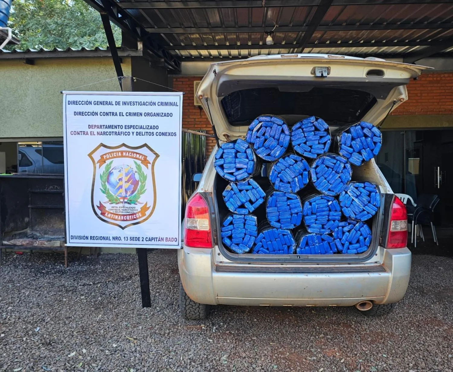 Un hombre es aprehendido transportando más de 230 kilos de marihuana en Karapaí