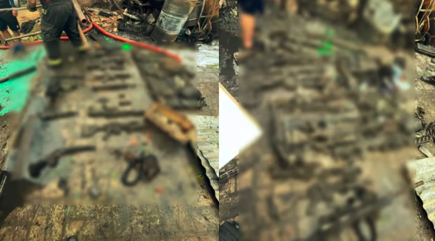Esto explica DIGEMABEL sobre las réplicas de armas halladas tras incendio en Luque