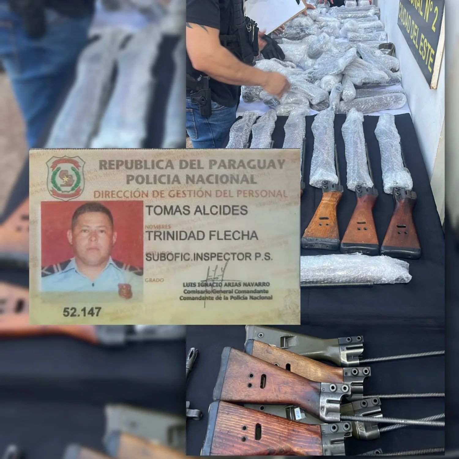 Senad captura a un policía que trasladaba 20 fusiles de guerra