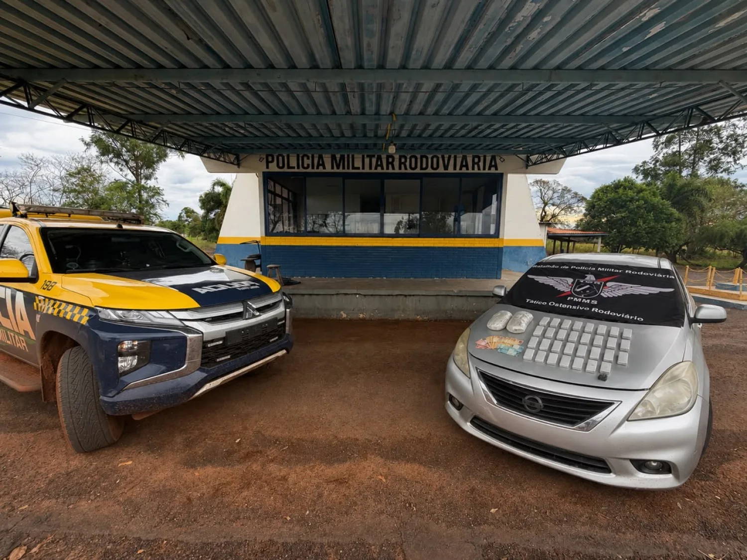 Incautan droga a valuadas en R$ 216 mil en la MS - 156 durante Operación Protector