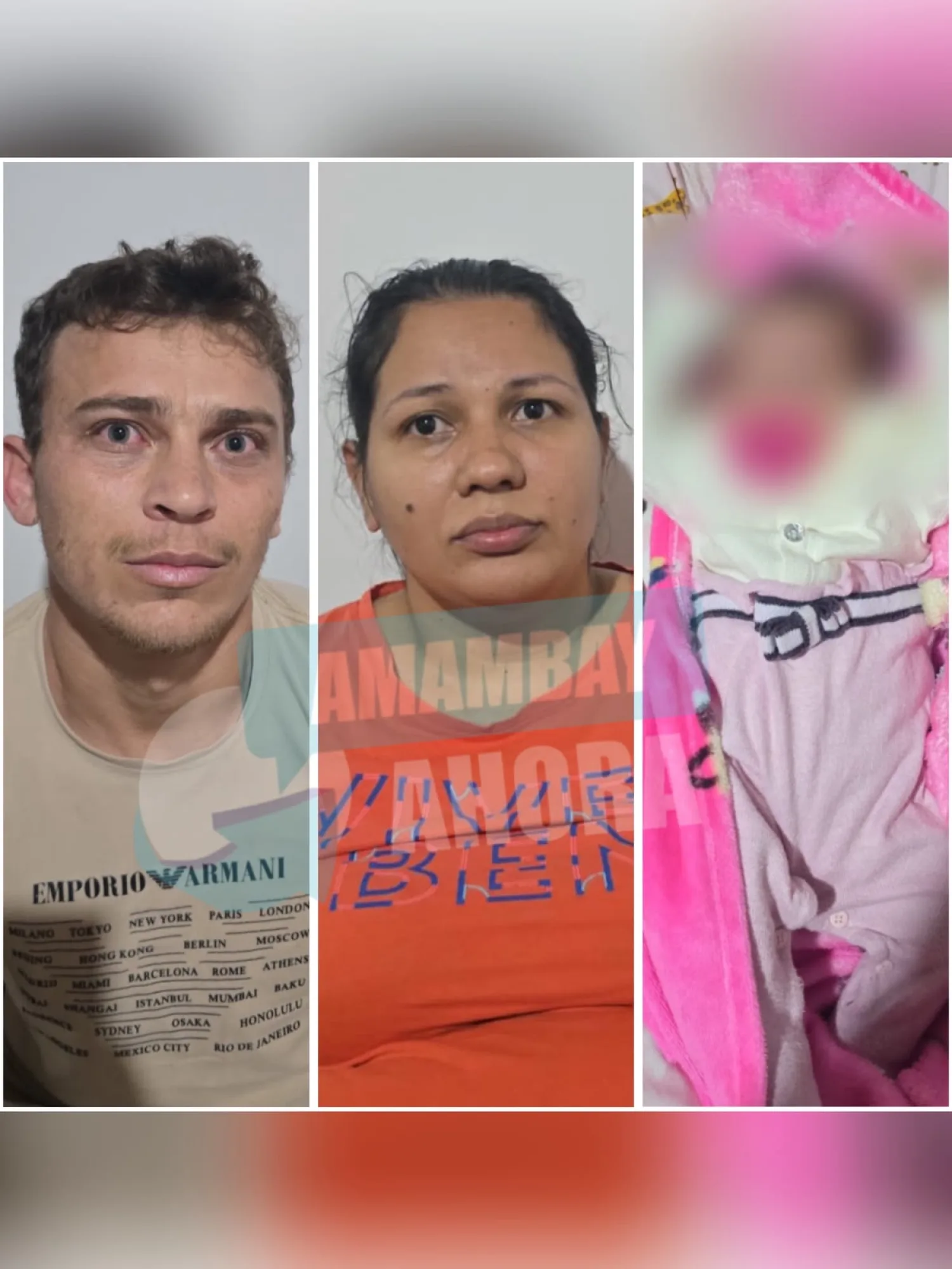 Rescatan a una bebé secuestrada en Brasil y detienen a dos brasileños en Pedro Juan