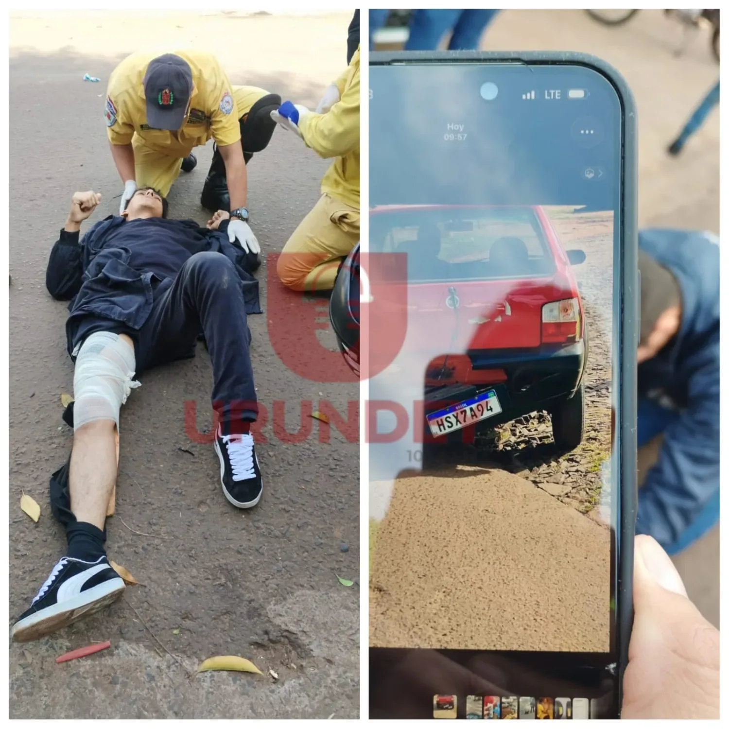 Automovilista huye hacia el Brasil tras chocar a un motociclista en Pedro Juan Caballero
