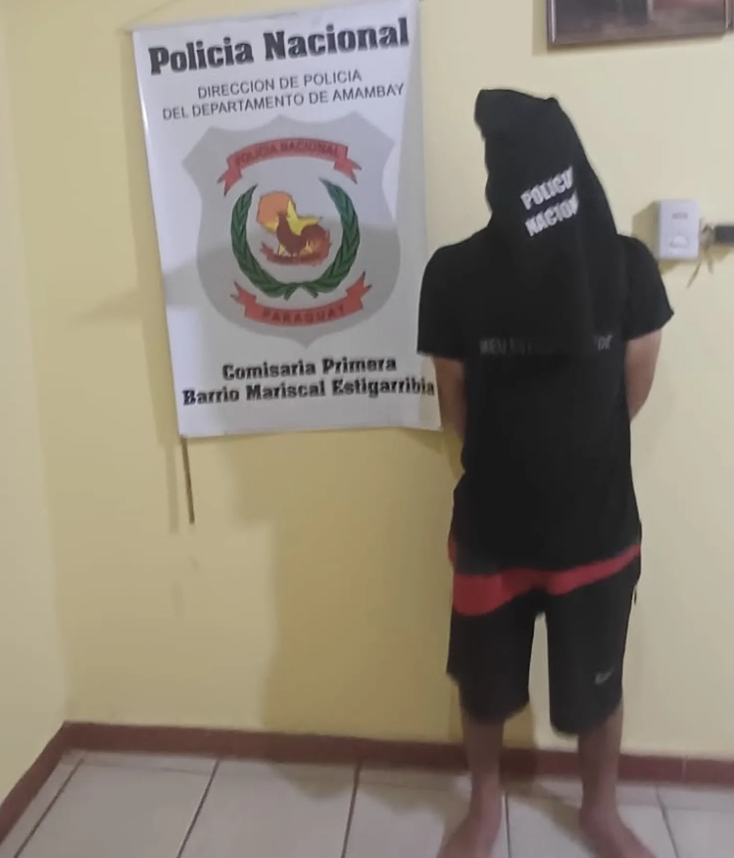 Detienen a un sospechoso de hurtar pinturas de un comercio en Pedro Juan Caballero