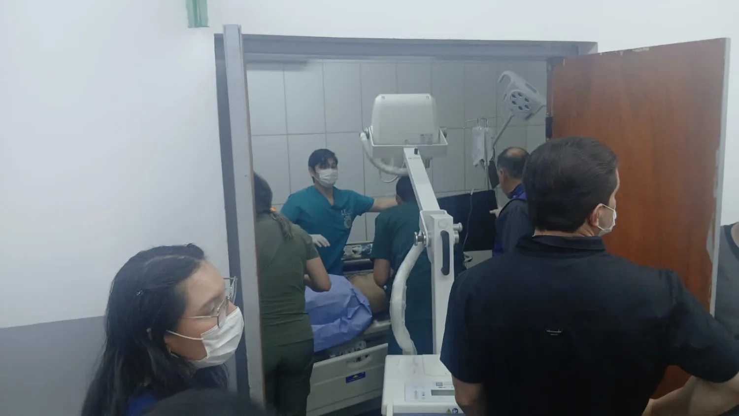Suboficial herido de un disparo en el hombro